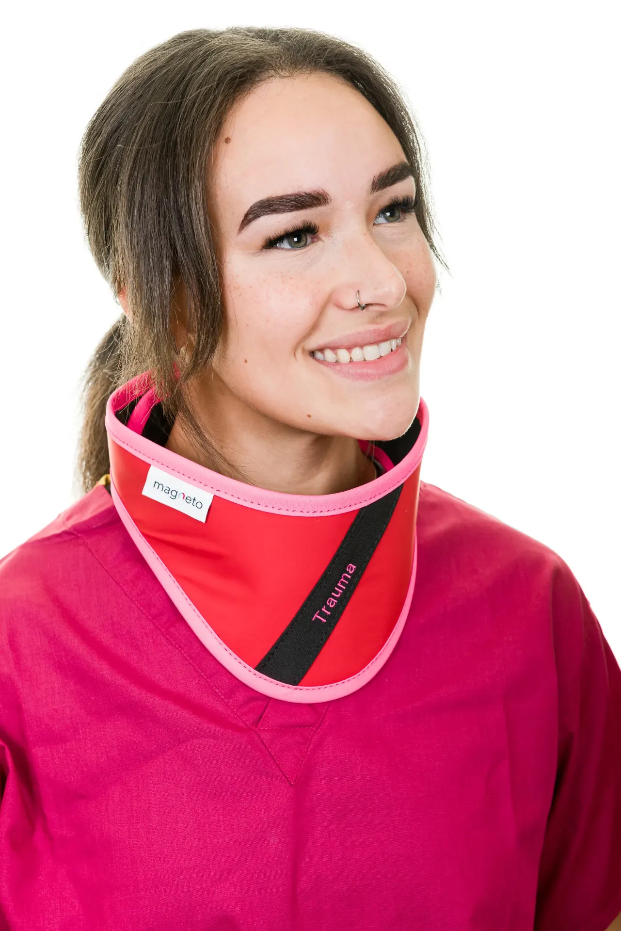 [TPDM3PB177] Magnetic D-Type Thyroid - TPDM (0.35, Lightweight Lead, Not Attached To Top/Apron, Royal Blue - BL, Black - KPL, Binding - Black, None / No Other Personalisation, No ID Flash)
