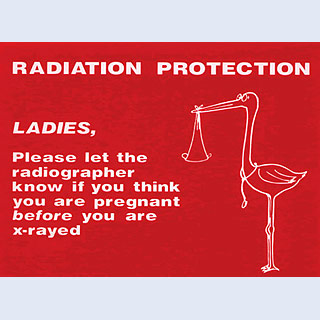 Sign: 'Stork' Type- White on Red- S/A