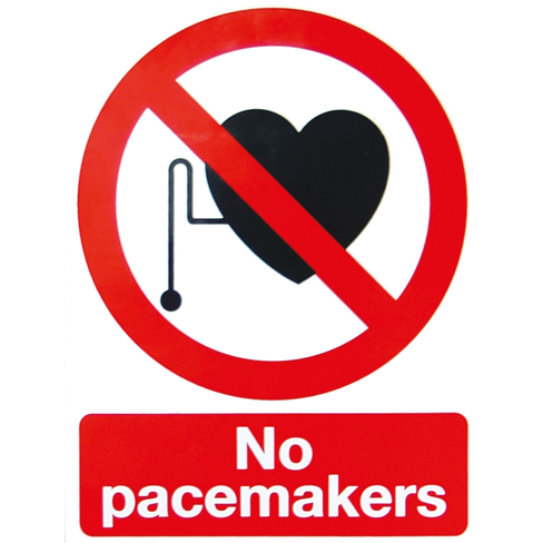 Sign: MRI - No Pacemakers- S/A