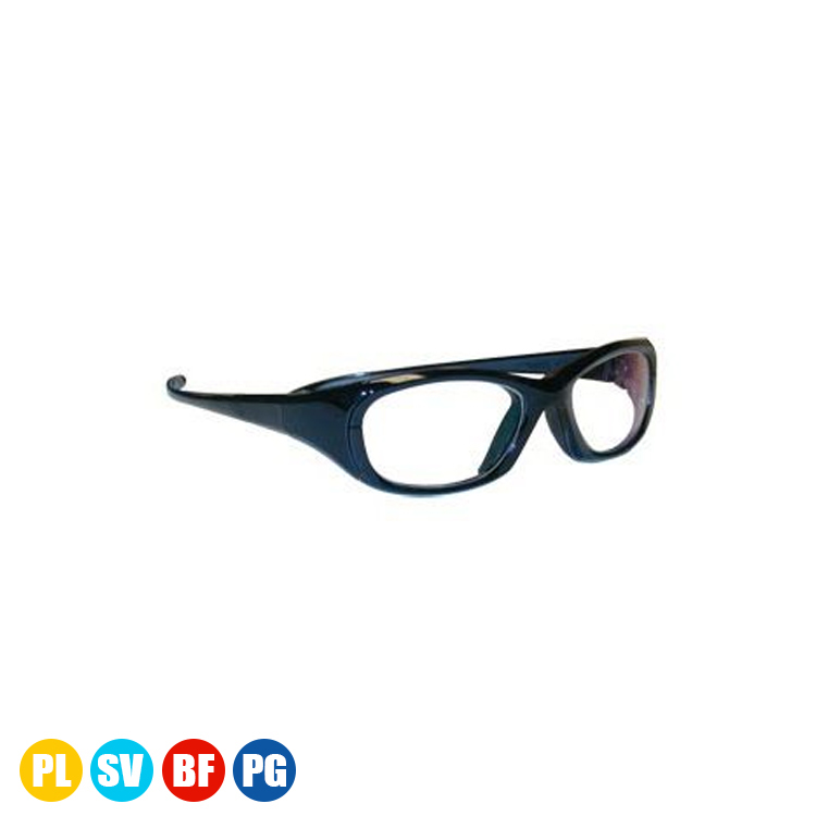 Sport Wrap Glasses with Side Lead - Black