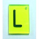 X-Ray Marker: Letter 'L' on Perspex