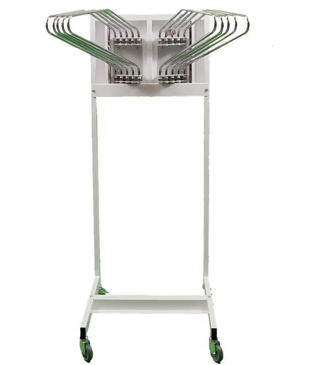 [HA10KT] HA10KT 10 Arm Mobile Apron Hanger