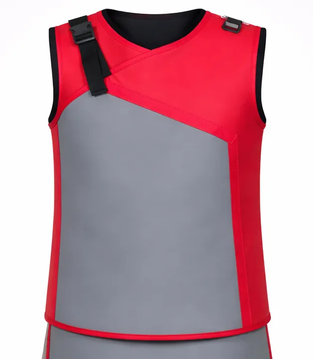 [TXRF3PB53XS4] TXRF (Full Wrap Top) (0.35, Lightweight Lead, 53, XS, Regular Armholes, No Thyroid To Attach, Royal Blue - BL, Black - KPL, Binding - Black, No External Pocket, Internal Pocket Not Required, None / No Other Personalisation, No ID Flash)