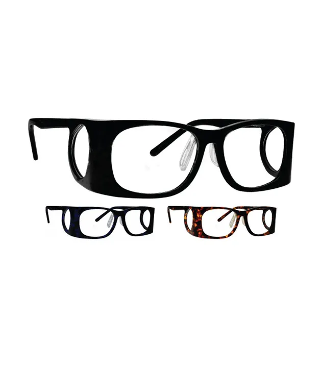 Model 52 Wraparound Glasses (Black, Plano Lens, No Lens Coating Required, No Personalisation)